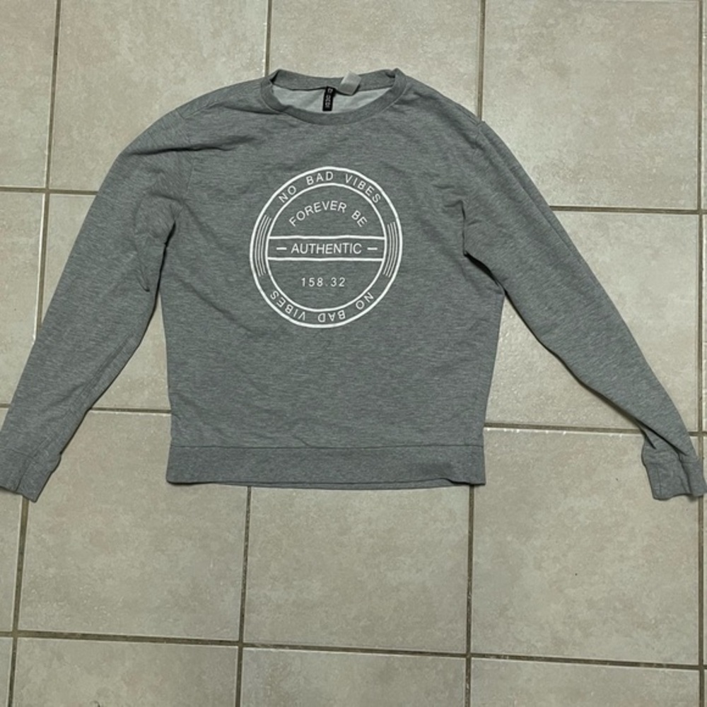 Divided grey sweatshirt
